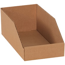 Kraft Bin Boxes - 12" Deep