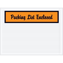 "Packing List Enclosed" (Panel Face-Script) Envelopes