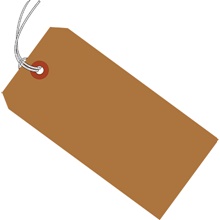 10 Pt. Recycled Kraft Tags - Pre Strung