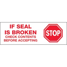 Tape Logic® Messaged - Stop if Seal is Broken