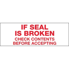 Tape Logic® Messaged - If Seal is Broken...