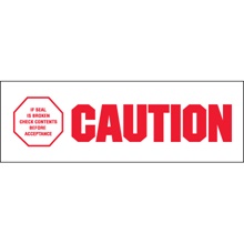 Tape Logic® Messaged - Caution - If Seal is Broken